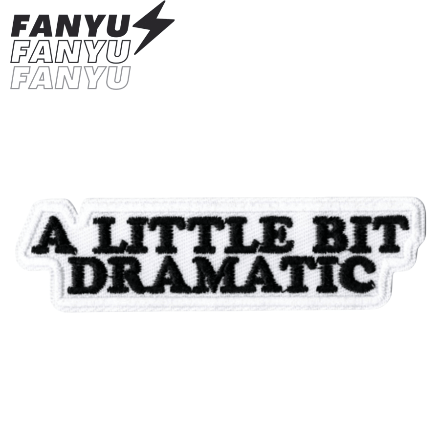 A Little Bit Dramatic Patch Embroidered Rider Applique Iron-On Sewing Badge Personalized DIY Clothing Material Embroidery Sewing Decal Patch Clothing Decoration Flower Badge Shoe Hat Bag Accessory Trash Embroidery Patch Summer, School