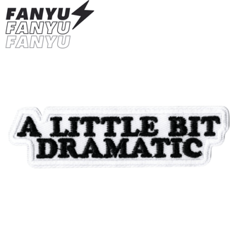 A Little Bit Dramatic Patch Embroidered Rider Applique Iron-On Sewing Badge Personalized DIY Clothing Material Embroidery Sewing Decal Patch Clothing Decoration Flower Badge Shoe Hat Bag Accessory Trash Embroidery Patch Summer, School