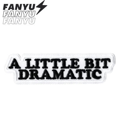 A Little Bit Dramatic Patch Broderad Rider Applikation Stryk-på Symärke Personligt Gör-det-själv Klädmaterial Broderi Sy Dekal Patch Kläddekoration Blomma Märke Sko Hatt Väska Tillbehör Skräp Broderi Patch Sommar, Skola