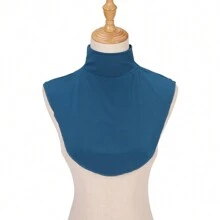 1 bucată ținută de modă musulmană cu guler înalt, cu guler fals detașabil de culoare solidă, accesoriu pentru femei
