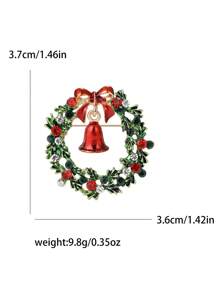 Christmas Elk Brooch For Women Garland Brooch Christmas Tree Brooch Hat Brooch Snowflake Brooch Santa Claus Brooch Bear Brooch Glove Brooch Boots Brooch Bell Brooch Sleigh Brooch Cane Brooch Snowman Brooch Sock Brooch Party Banquet Jewelry Accessory Gift - Christmas - View 10