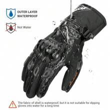 1 Pair Motorcycle Gloves Winter Hand Warmers Protective Glove Full Finger Waterproof Motorbike Gloves Touch Screen Moto Riding Gloves Outdoor Skiing Skate Keep Warm Motocross Motorcycle Accessories Riding Essentials For Women Men Rider Gifts - WN-01 - View 6
