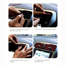 10 件/套汽车出风口装饰条 中网夹条 U 型镀铬装饰条 空调镀铬彩色内饰装饰条 - 均碼 - 查看 10