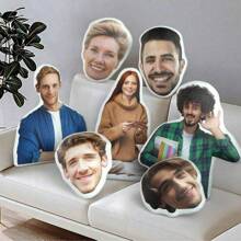 定制双面宠物枕头 - 现代风格天鹅绒抱枕，带拉链，可手洗，非常适合家居装饰和宠物纪念礼物圣诞礼物 - 彩色 - 查看 2