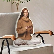 定制双面宠物枕头 - 现代风格天鹅绒抱枕，带拉链，可手洗，非常适合家居装饰和宠物纪念礼物圣诞礼物 - 彩色 - 查看 4