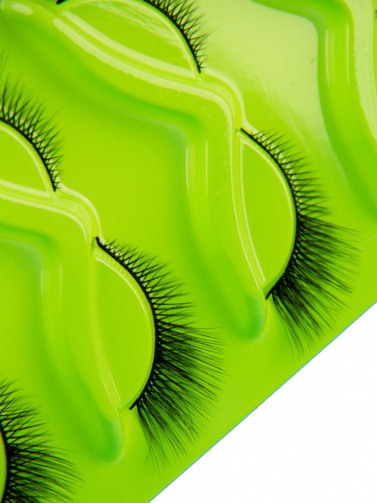 5 Pairs Cat Eye Eyelashes Fluffy Long Lash End Faux Mink Lashes Cross & Wispy Fox Eye Lashes Natural Look Winged Eyelashes Natural Mink Eyelashes Winged Natural Realistic End Eye Elongated Thick False Lashes Fluffy Soft Manga Lashes - Black - View 10