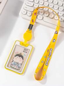 Dual-Sed Transparent Expandable Retractable With Zipper Case Suitable For Work Card Bank Card Bus Card Employee Name Badge Christmas Gift Thanksgiving Card Holder Wallet Business Card Holder Credit Card Holder Teacher Lanyard With Id Holder Card Holder Women For Women For Men Card Wallet - White - View 10