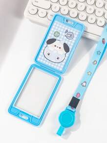 Dual-Sed Transparent Expandable Retractable With Zipper Case Suitable For Work Card Bank Card Bus Card Employee Name Badge Christmas Gift Thanksgiving Card Holder Wallet Business Card Holder Credit Card Holder Teacher Lanyard With Id Holder Card Holder Women For Women For Men Card Wallet - White - View 7