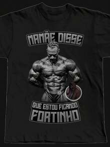 Humor T-Shirt Mom Said I'm Strong 100% Cotton Thread 30.1 - Fast Shipping - Black - View 1