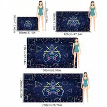1入新款造型霓虹燈遊戲手柄卡通視頻遊戲控制器遊戲房裝飾地毯 - 霓虹遊戲機-4 - 查看 2
