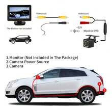 倒车摄像头 后视汽车夜视 8 LED 汽车倒车自动停车监视器 CCD 防水高清视频