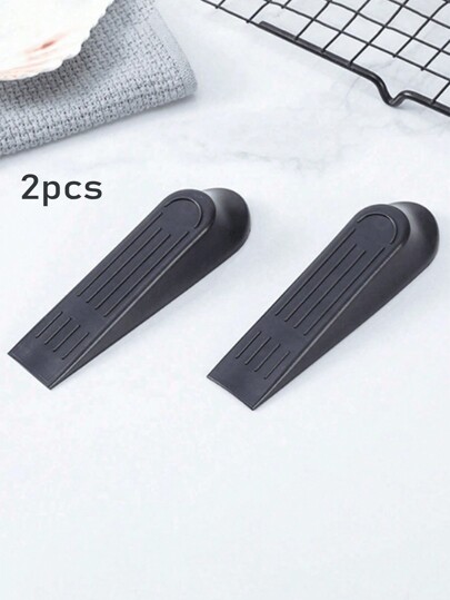 5/2pcs Plastic Door Stopper Jammer, Wind-Proof Doorstop, Anti-Collision Door Blocker, Tool For Door Fixing, No Drilling Required
