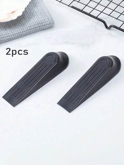 5/2pcs Plastic Door Stopper Jammer, Wind-Proof Doorstop, Anti-Collision Door Blocker, Tool For Door Fixing, No Drilling Required