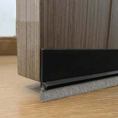 1 Pc Door Sweep For Bottom Of Door, Integrated Bottom Door Draft Stopper With Brush, Self-Adhesive Under Door Seal For Dust/Noise/Hot Or Cold Air Insulation(Length:1m,Wide:50mm)