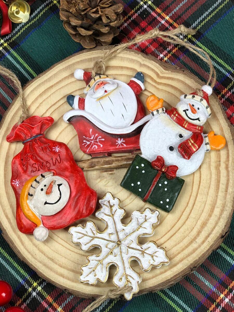 1PC Christmas Creative Ornaments Snowman Old Man Blessing Bag Snowflake Home Atmosphere Layout - Multicolor - View 1