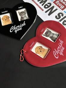 1 件 红色/黑色 PVC 时尚简约心形 适合学生 情侣 日常使用 送给女朋友 妈妈 儿童 钱包 带零钱包 钥匙扣配件 女士钥匙链 旅行配件 旅行必需品 汽车配件 户外配件 飞机箱 实用物品 夏季必需品 办公室配件 - 彩色 - 查看 2