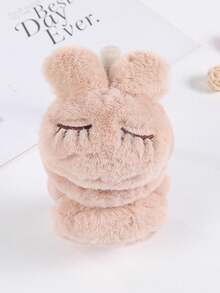 1 件可爱兔子耳套，适合冬季服装 - 彩色 - 查看 4