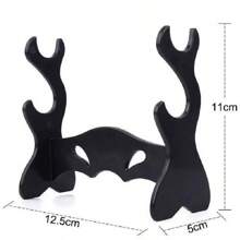 1 Giá đỡ đũa phép 12,5cm, Giá đựng dao đồ chơi | Vật dụng trang trí Giáng sinh & Halloween thiết yếu cho hóa trang, biểu diễn sân khấu & cosplay phim! Món quà hoàn hảo cho người hâm mộ phù thủy, quà tặng tiệc Halloween & những người đam mê hóa trang ngày lễ – Giá đựng phong cách cho đũa phép mô phỏng & dao đồ chơi, lý tưởng cho trang trí nhà cửa lễ hội, phụ kiện trang phục & quà tặng! - màu đen - Xem 5