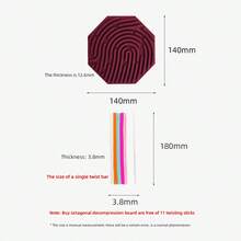 1 个感官板，1 个硅胶坐立不安玩具，用于镇静、缓解压力、多动症、焦虑，袋子包含 11 条绳子，适合作为派对礼物、圣诞节/感恩节礼物 - 彩色 - 查看 3