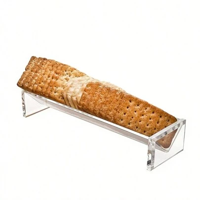 1 件托盘，亚克力饼干架，长方形透明食品展示架，适用于台面、家庭、婚礼活动、派对和活动圣诞礼物