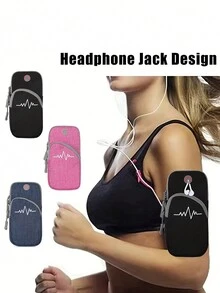 1 件运动跑步手机臂包，男女通用健身装备心电图户外腕带袋，兼容 iPhone - 彩色 - 查看 2