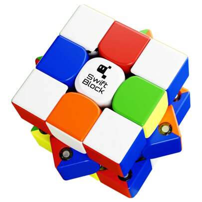 1pc Swift Block 3x3x3 Magnetic Magic Cube 55mm, Puzzle Toy For Adults, Teens, Kids, Competition, Brain Training, Intelligence Development, Holiday Gift