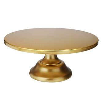 12 Inch Iron Round Cake Stand Cake Plate Pedestal Dessert Holder Wedding Birthday Party-Gold