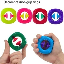 Giá đỡ massage tay bằng silicon màu ngẫu nhiên, Đồ chơi rèn luyện ngón tay, Dụng cụ ép cốc hút silicon, Bóng giải phóng áp lực, Máy tập luyện sức mạnh Đồ dùng trò chơi ngoài trời (Một số phụ kiện có màu ngẫu nhiên) - Nhiều màu - Xem 1