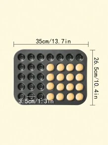 12pcs/24pcs/35pcs/48pcs Mini Cake Mold Muffin Cupcake Baking Tray, Bakery Tools For Muffin Cups And Sponge Cake Baking In Oven, Household Baking
