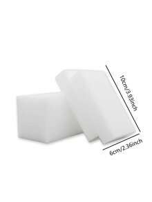 15 件装多功能家用清洁海绵，用于洗碗、清洁鞋子和汽车的魔术海绵垫，纳米海绵块，10 件 - 白色 - 查看 2