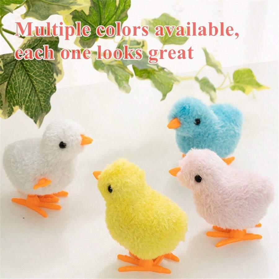 4 件装会跳舞和走路的发条鸡玩具，鸡组合游戏玩具 - 彩色 - 查看 1