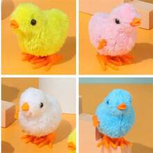 4 件装会跳舞和走路的发条鸡玩具，鸡组合游戏玩具 - 彩色 - 查看 3