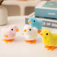 4 件装会跳舞和走路的发条鸡玩具，鸡组合游戏玩具 - 彩色 - 查看 6