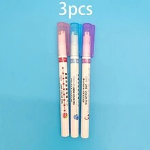 Bộ 6 bút dạ quang cong đa năng, thân PE nhẹ, thuận cả hai tay, hình tròn có nắp tháo rời, nhiều họa tiết cong thích hợp để ghi chú và tô màu - Nhiều màu - Xem 5