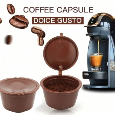 1/3pcs Reusable Coffee Capsules For Refillable, Compatible, And Stainless Steel Enjoy Coffee With Nescafe Machine Coffee Pod Refillable Coffee Filters Reusable Coffee Capsule Holder Coffee Capsules School Supplies Back To School