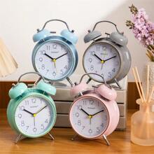 1 chiếc đồng hồ báo thức kim loại xoay thủ công, chuông reo lớn, quét xoay im lặng thích hợp cho phòng ngủ, phòng khách, quà tặng, trang trí nhà cửa, quà tặng trang trí phòng sinh nhật, tốt nghiệp, đồng hồ kỹ thuật số, trang trí phòng ngủ, trang trí ký túc xá, trở lại trường, trang trí trường học, bất ngờ khi đến trường - Nhiều màu - Xem 1