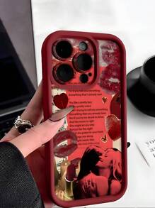 Ốp lưng điện thoại chống sốc chống nước in hình môi cá nhân thời trang cổ điển 1 chiếc & họa tiết ôm hôn mờ TPU mềm chống sốc tương thích với iPhone - Nhiều màu - Xem 5