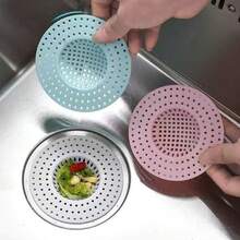 5 cái/10 cái Lưới lọc bồn rửa nhà bếp gia dụng, Lưới lọc bồn rửa, Lưới lọc chống tắc nghẽn cặn nhà bếp, Cống thoát nước sàn phòng tắm, Chất liệu nhựa cứng - Nhiều màu - Xem 2