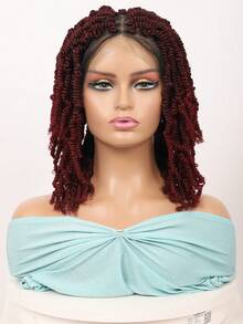 Tóc giả bện ren đôi toàn bộ, tóc giả bện xoắn lò xo không thắt nút, tóc giả Passion Twist dành cho phụ nữ, tóc giả bện ren tổng hợp dài 16 inch, tóc giả bob dùng hàng ngày - Nhiều màu - Xem 9