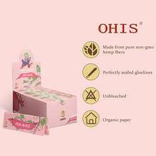OHIS 12 件/24 件/盒，78 毫米卷烟纸，粉色，燃烧缓慢，吸烟配件，易于使用，节日礼物，吸烟爱好者的礼物 - 彩色 - 查看 7