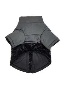 Áo khoác cho chó tiện lợi chống gió và giữ ấm màu sắc mới cho thú cưng - Xám - Xem 5