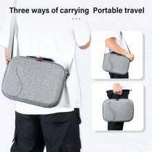 hellodigi 适用于 Meta Quest 3s 和升级 3.0 型号 Meta Quest 3s 硬壳防摔 VR 眼镜便携式 EVA 保护套通用 98% 耳机 VR 收纳袋大容量手提包便携式手柄包（不适用于 Meta Quest 2） - 彩色 - 查看 8