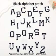 10 pièces/Set de patchs en tissu numériques simples de 0 à 9, 26 pièces/Set de patchs de lettres de l'alphabet et de chiffres, autocollants de broderie DIY pour vêtements, chapeaux, sacs à dos, vestes, pantalons