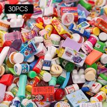 10/20/30pcs 3D Simulation Drink Can Bottle DIY Accessories Miniature Fake Food Handicraft Decor Charms, Random Style Assorted Resin Soda Can Bottle Craft Supplies