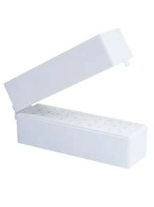 30孔空盒美甲钻头收纳盒，美甲钻头展示架，美甲配件工具 - 白色 - 查看 6