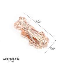 1 件复古风格女士手形金属剪贴板，多色镀金手链，适合拍照 - 彩色 - 查看 18