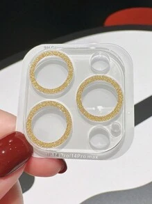 1 Miếng dán bảo vệ camera điện thoại lấp lánh, miếng dán ống kính với phim ống kính lấp lánh - Vàng - Xem 3