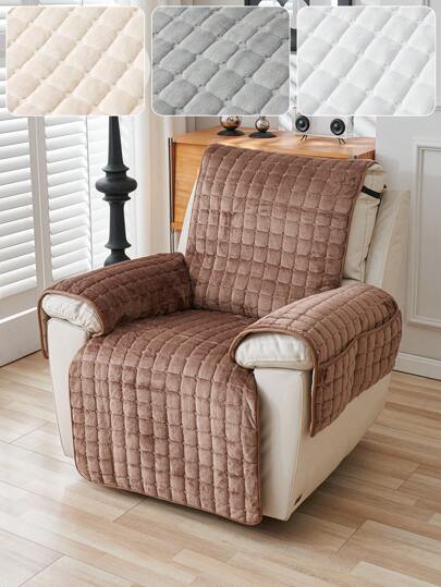 1/2 chiếc Vỏ bọc ghế bành chần bông hiện đại bằng vải nỉ, Vỏ bọc ghế sofa chống trượt thân thiện với vật nuôi mọi mùa