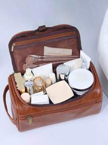 Dostosowana spersonalizowana haftowana duża pojemność wodoodporna damska kosmetyczka kosmetyki łazienka torba do golenia męska podróż biznesowa torebka dojazdy podróżne przenośne przechowywanie kosmetyki kosmetyczka