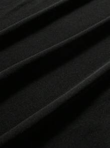 Women Y2k Fairy Grunge Tees Short Sleeve See Through Lace Up T-Shirt Vintage Crop Tops Aesthetic Clothes E-Girl Streetwear - 黑色 - 查看 8